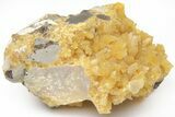 Fluorescent, Yellow Calcite Crystal Cluster - South Dakota #209721-1